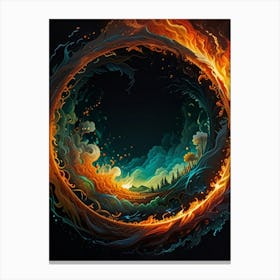 Fire Ring Canvas Print