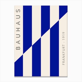 blue Bauhaus art print Toile