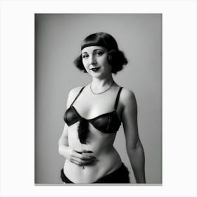 Burlesque Dancer Of The 1920s ~ Reimagined 4 Canvas Print