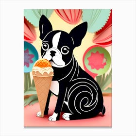 Boston Terrier 73 Canvas Print