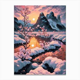 Snowy Mountains Canvas Print