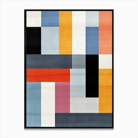 Mid Century Mosaic; Abstract Geometric Visions Canvas Print