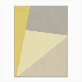 Abstract Yellow And Grey - 01 Canvas Print