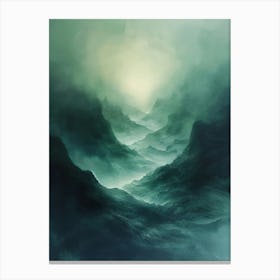 Poster Geo Nature Paint 17 Canvas Print