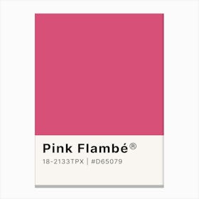 Pink Flambe Canvas Print