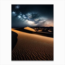 Desert Night Sky Canvas Print