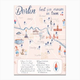 Best Icecream Berlin Canvas Print