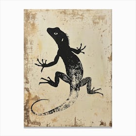 Agamas Tegus Uromastyx Block Print Lizard 2 Canvas Print