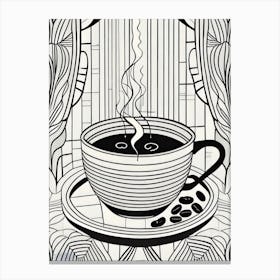 Coffee Cup And Saucer Canvas Print
