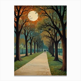 William Morris Walk In The Park Canvas Print