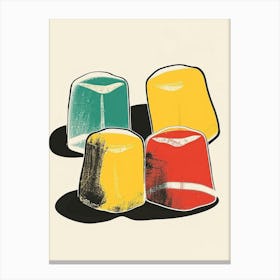 Minimalist Primary Colour Jelly Canvas Print