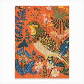 Spring Birds Partridge 2 Canvas Print