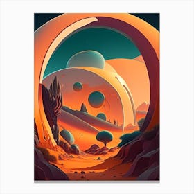 Terrestrial Comic Space Space Canvas Print