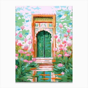 Lotus Gate Jaipur India Travel Housewarming Painting Canvas Print