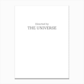 Universe Movie Quote Canvas Print