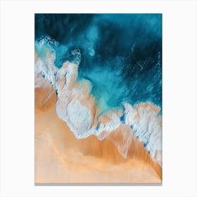 Aerial View Of A Beach 3 Canvas Print