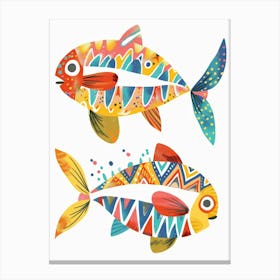 Two Colorful Fish Canvas Print