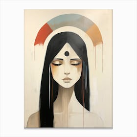 Sacred Guardian, Boho Art Style Canvas Print