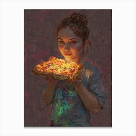 Pizza Girl 3 Canvas Print