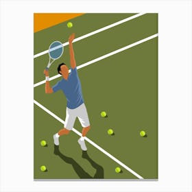 Tennis Player Canvas Print