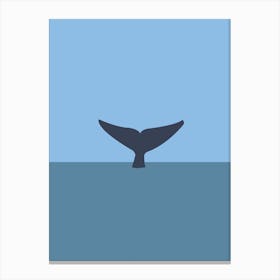 Blue Whale Tail, Mirissa, Sri Lanka Canvas Print