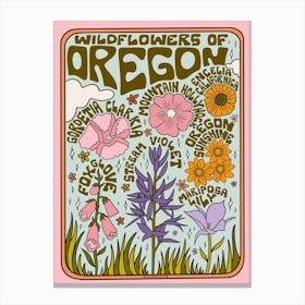 Oregon Wildflowers Canvas Print