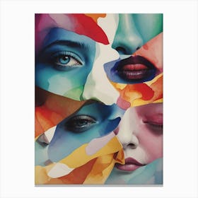 Faces Of Women Canvas Print