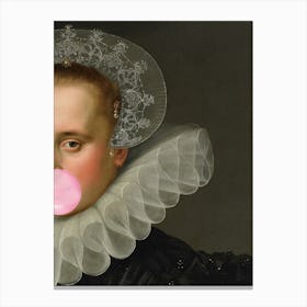 Bubble Gum Queen Canvas Print