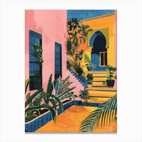 'Moroccan Courtyard' 1 Canvas Print