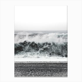Iceland Waves Canvas Print