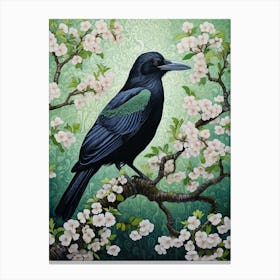 Ohara Koson Inspired Bird Painting Crow 4 Canvas Print