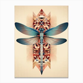Dragonfly Geometric 10 Canvas Print