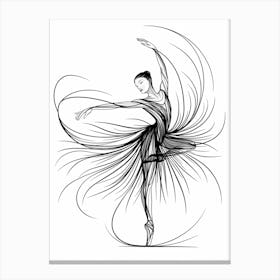 Ballerina Drawing 1 Canvas Print