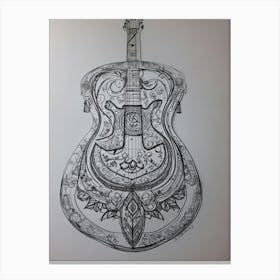 Acoustic Guitar 2 Canvas Print