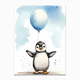 Adorable Chibi Baby Penguin (3) Canvas Print