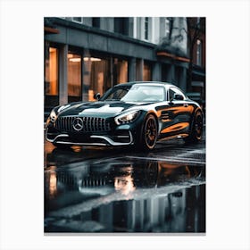 Mercedes AMG GT Black Canvas Print