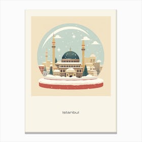 Istanbul Turkey 2 Snowglobe Poster Canvas Print