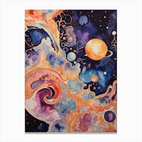 Space Swirls Canvas Print