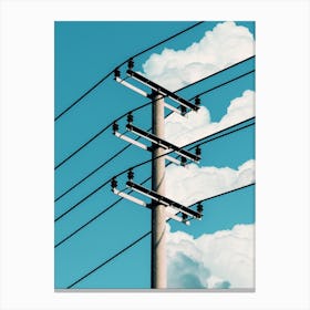 Slice Clouds Power Canvas Print