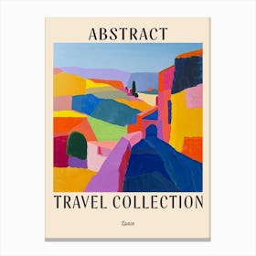 Abstract Travel Collection Poster Spain 2 Canvas Print