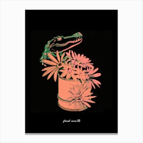 Floral Croc 03 Canvas Print