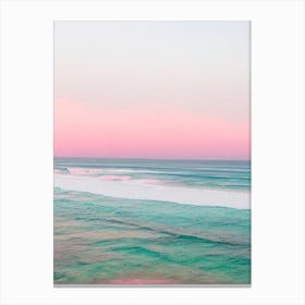 Greenmount Beach, Australia Pink Photography 2 Canvas Print
