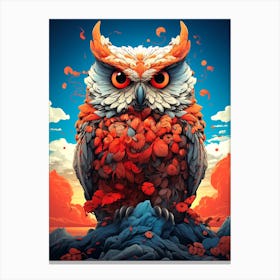 Intricate Owl Canvas Print