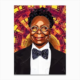 Whoopi Goldberg Illustration Movies Canvas Print