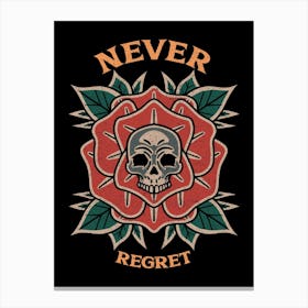 Never Regret Canvas Print