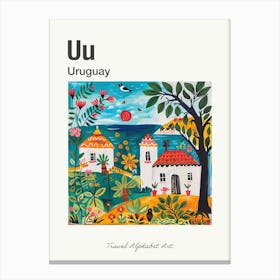 Kids Travel Alphabet  Uruguay 4 Canvas Print