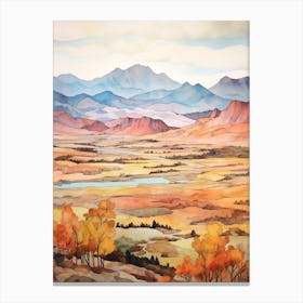 Autumn National Park Painting Rocky Mountain National Park Colorado Usa 3 Canvas Print
