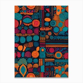 Abstract Doodles Canvas Print