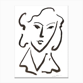 Henri Matisse Tête De Femme Canvas Print