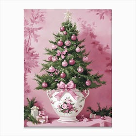 Pink Christmas Tree 1 Lienzo